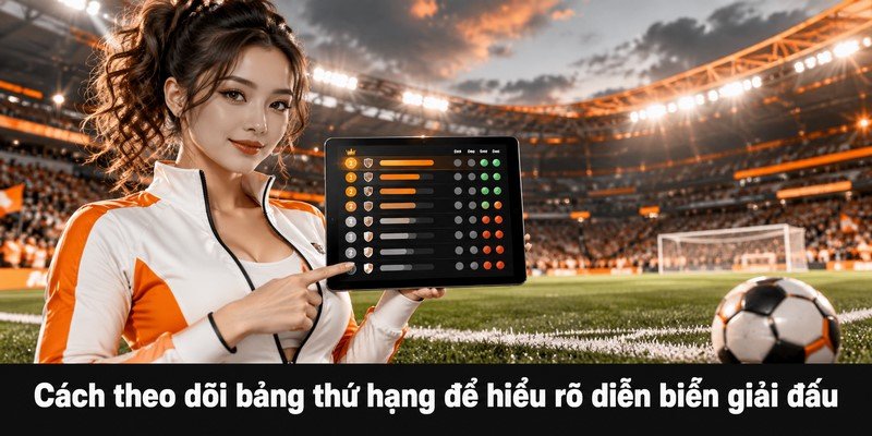 Cách theo dõi bảng thứ hạng để hiểu rõ diễn biến giải đấu