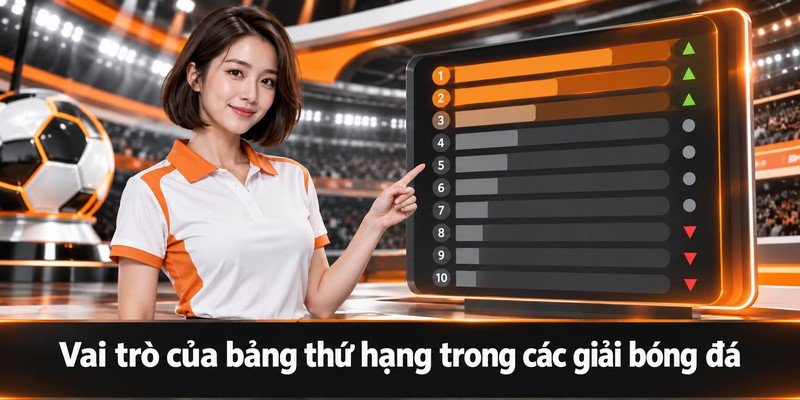 Vai trò của bảng thứ hạng trong các giải bóng đá