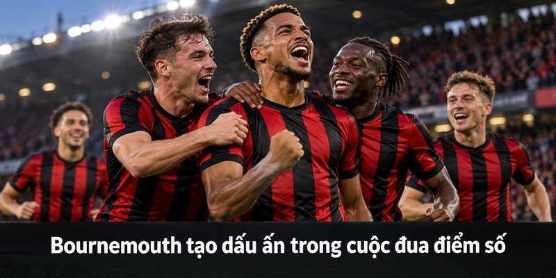 Bournemouth tạo dấu ấn trong cuộc đua điểm số