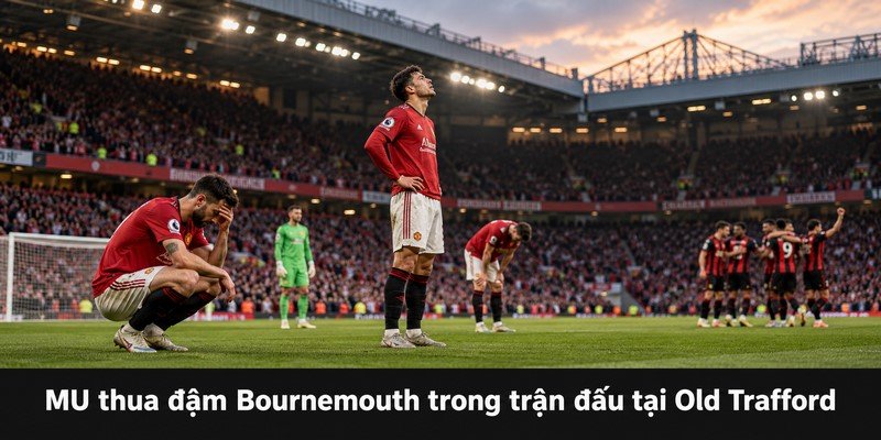 MU thua đậm Bournemouth trong trận đấu tại Old Trafford