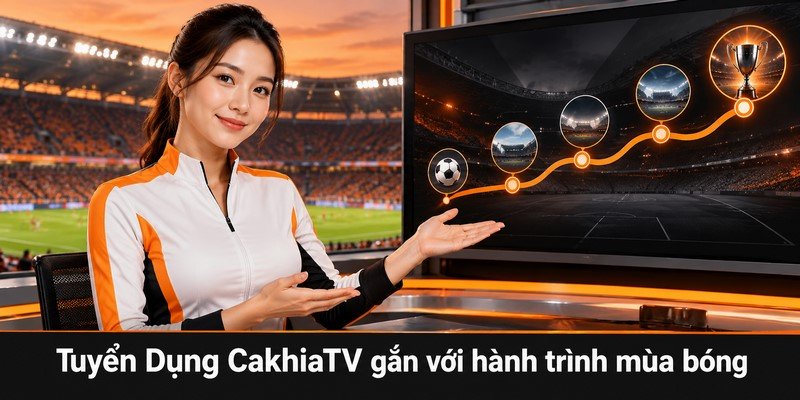 Tuyển Dụng CakhiaTV gắn với hành trình mùa bóng